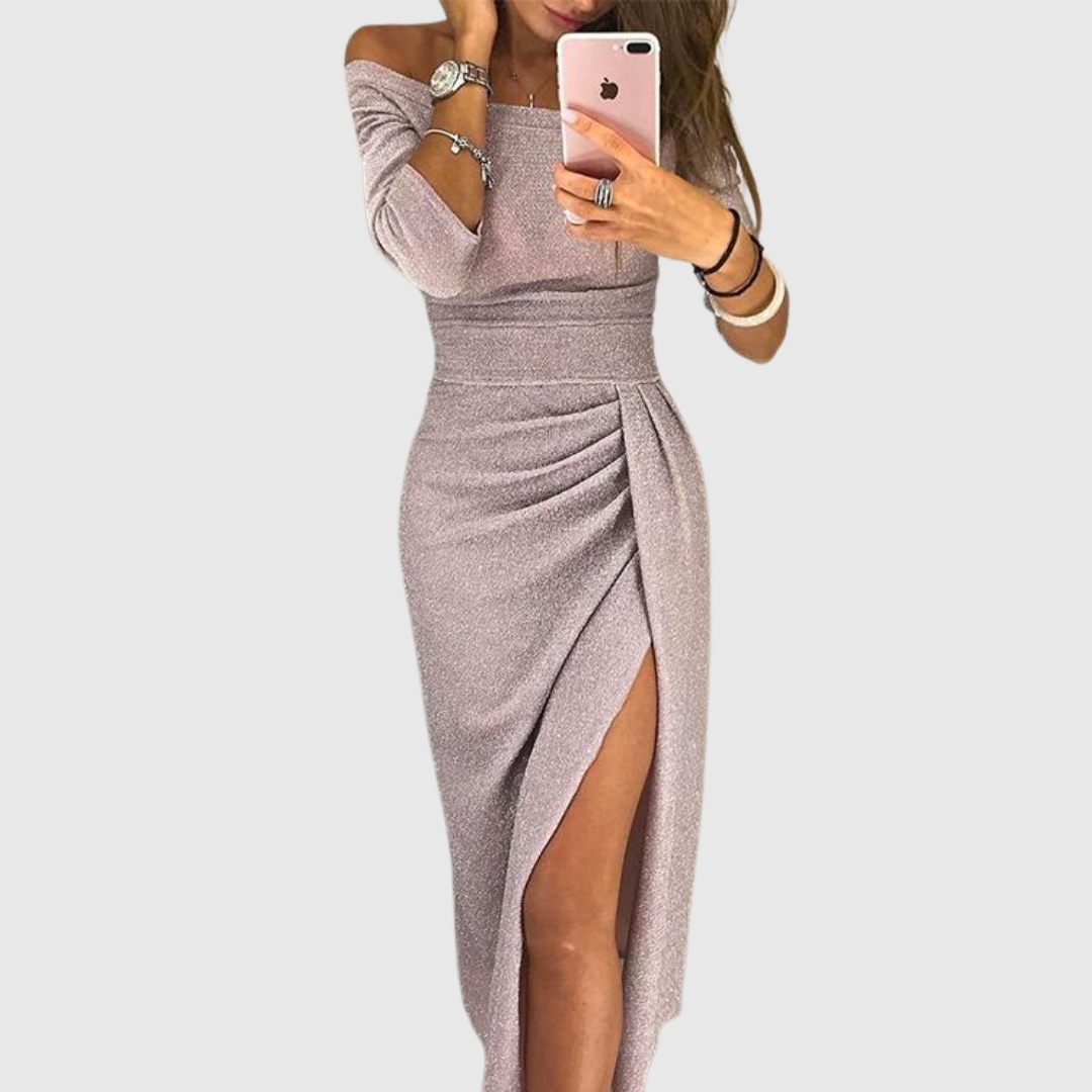 Isabeau | Chic halterklänning i maxilängd med elegant, flytande passform