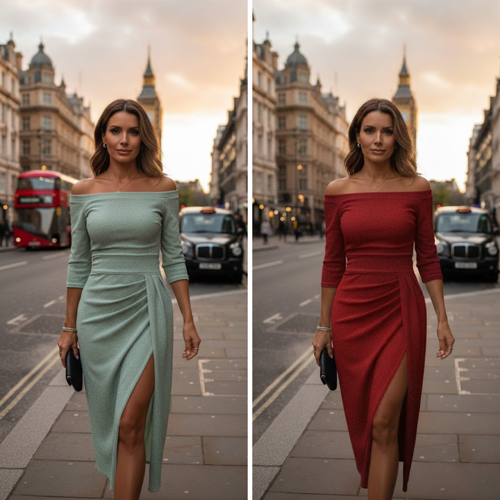 Isabeau | Chic halterklänning i maxilängd med elegant, flytande passform